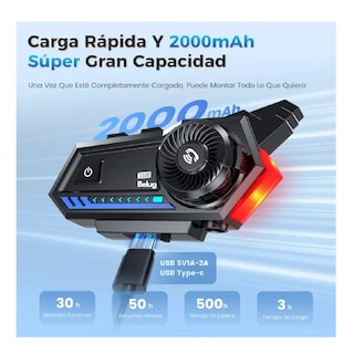 Foto 3 | Audífonos Para Casco De Motos X5 Bluetooth Fm Impermeables, Belug Negro