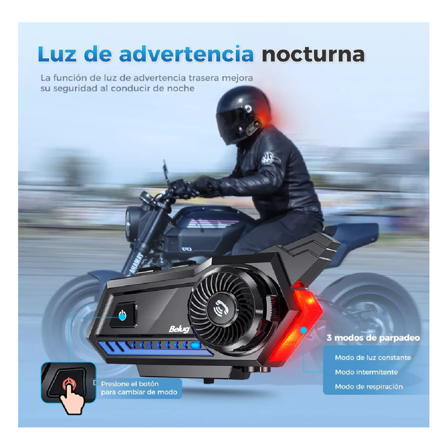 Foto 5 pulgar | Audífonos Para Casco De Motos X5 Bluetooth Fm Impermeables, Belug Negro