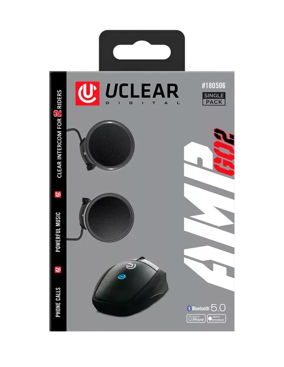 Foto 5 pulgar | Intercomunicador Bluetooth Para Moto Uclear Amp Go2