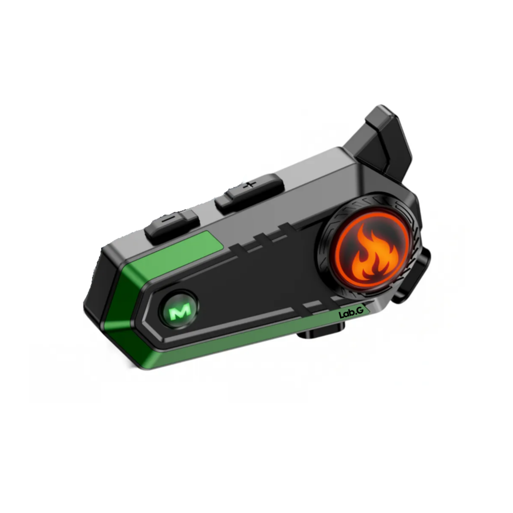 Foto 1 | Intercomunicador Motocicleta Para Casco C9 Bluetooth 5.3 Lab.g,  Negro Línea Verde