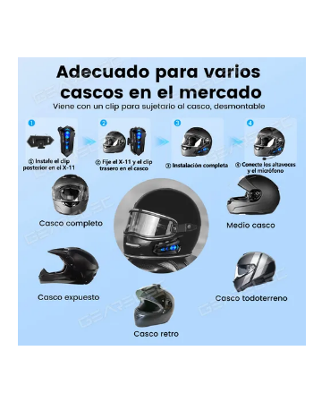 Foto 3 pulgar | Audífonos Para Casco