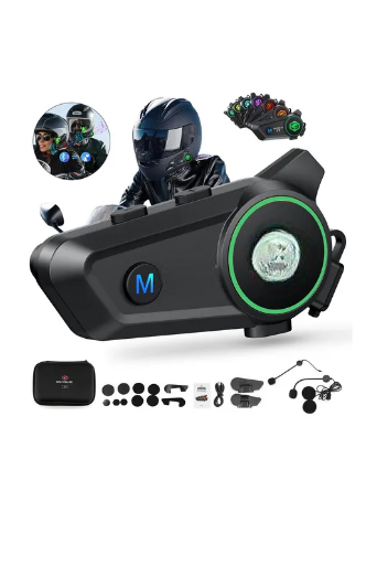 Foto 2 pulgar | Intercomunicador Moto Audífonos Para Casco Bluetooth