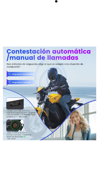 Foto 5 pulgar | Intercomunicador Moto Audífonos Para Casco Bluetooth