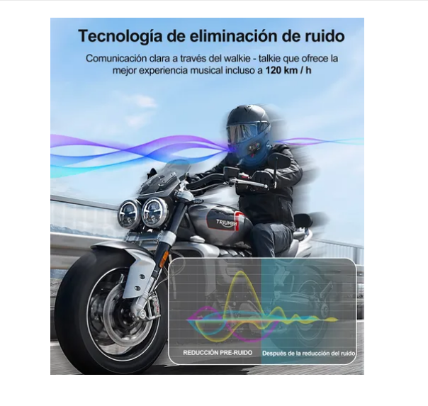Foto 4 pulgar | Intercomunicadores Casco Audífonos Bluetooth