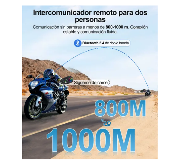 Foto 4 | Intercomunicadores Casco Audífonos Bluetooth