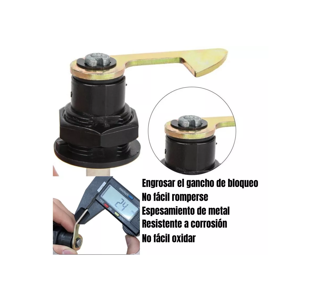Foto 4 pulgar | Cerradura De Maletero Trasera Para Motocicleta Eo Safe Imports Esi-16803 Negro