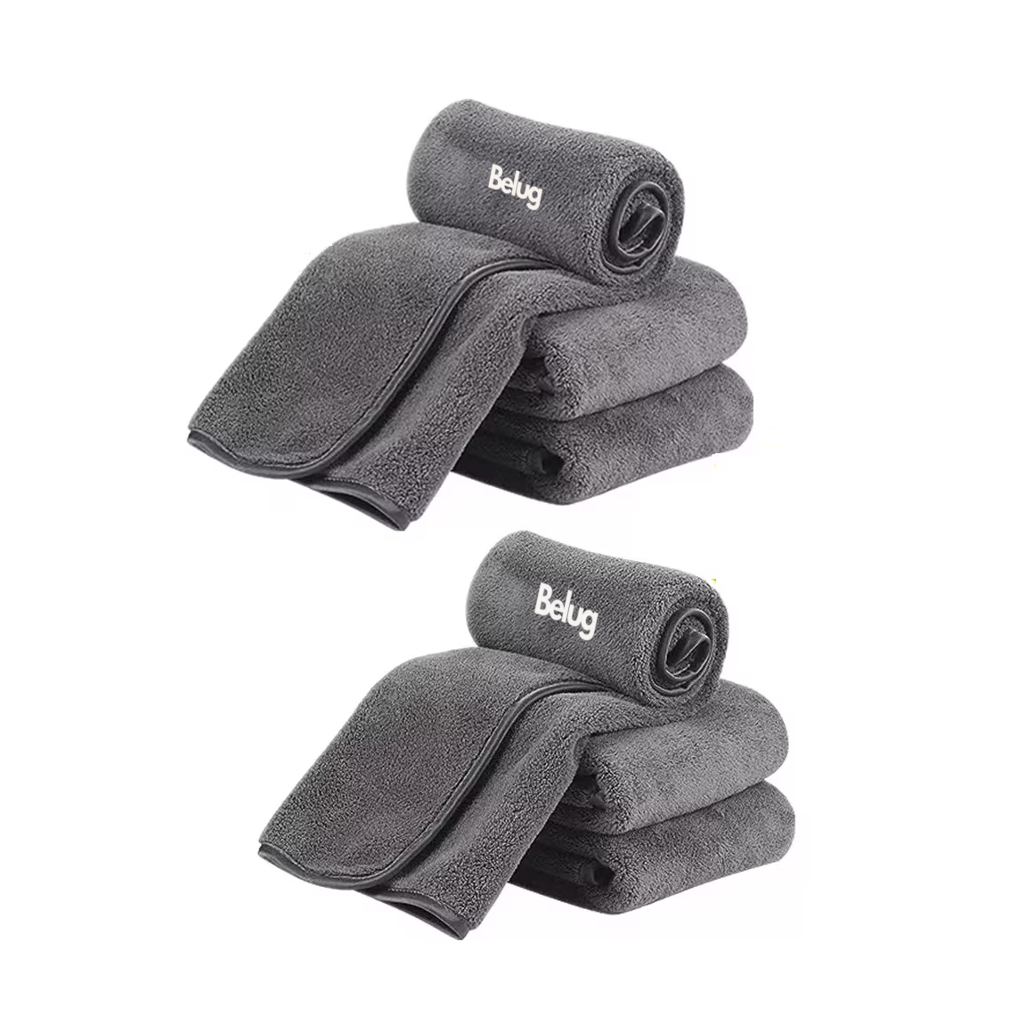 6 Paño Mágico Seco Con Toalla Superfina, Belug 30*60cm Gris