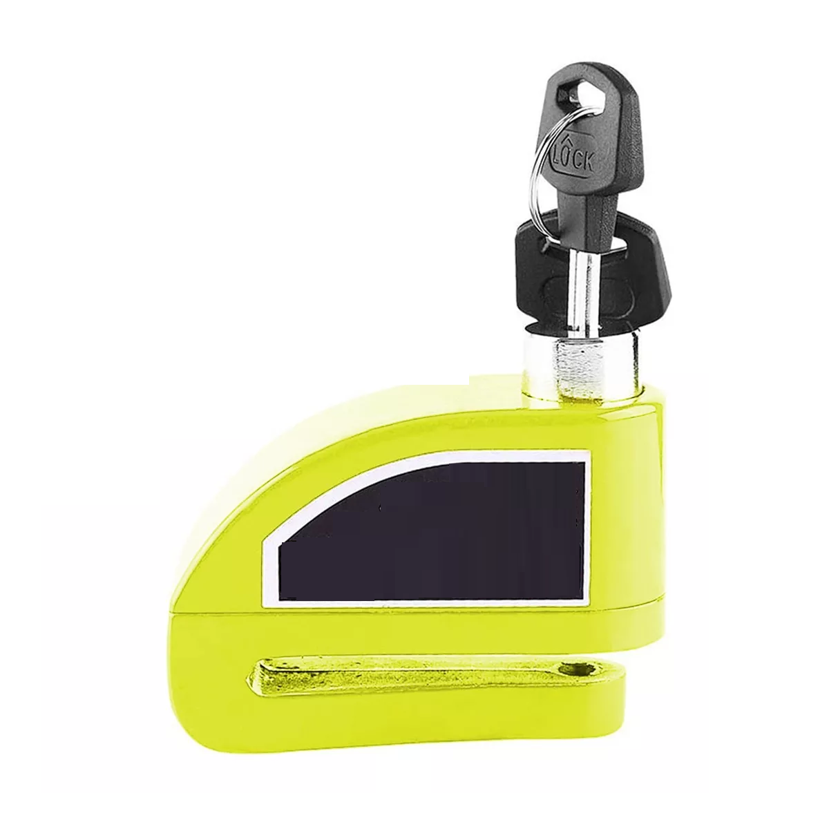 Cerradura de Freno de Disco Eo Safe Imports ESI-9035 Amarillo Impermeable para Alarma