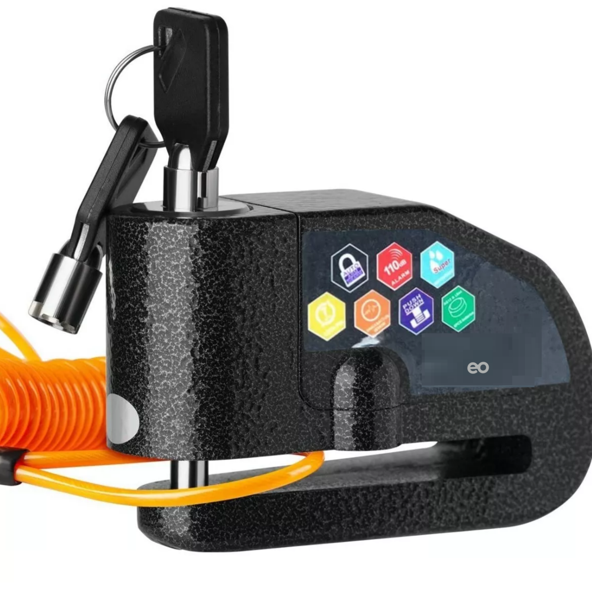Foto 3 pulgar | Language Candado Disco Sonido Alarma Impermeable Moto Bicicleta Eo Safe Imports Esi-5193-1 Negro