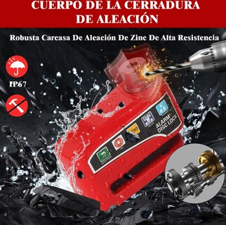 Foto 3 | Xtellar Candado Para Moto Con Alarma Antirrobo E Impermeable De Acero Inoxidable