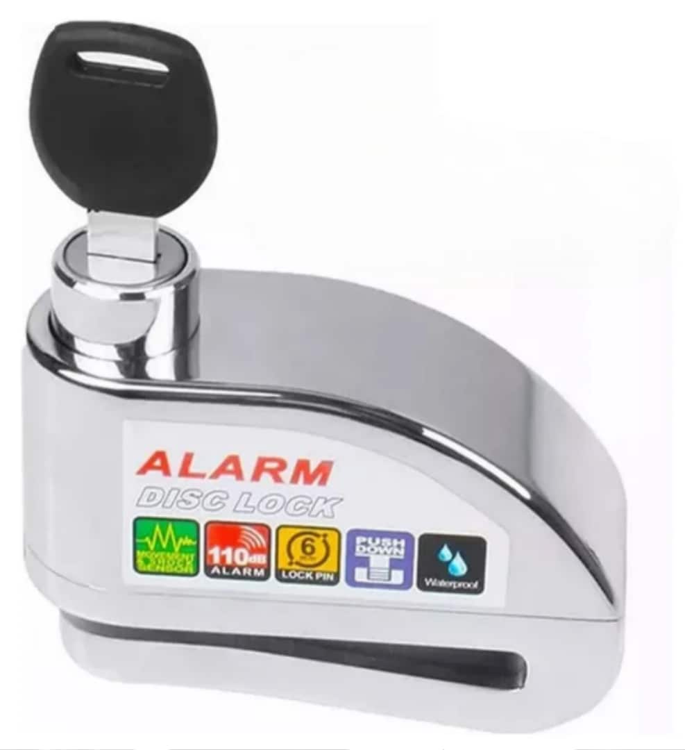 Bloqueo De Disco Xtellar Con Alarma Sonora, Impermeable Y Duradero Para Seguridad Óptima De Tu Moto $549