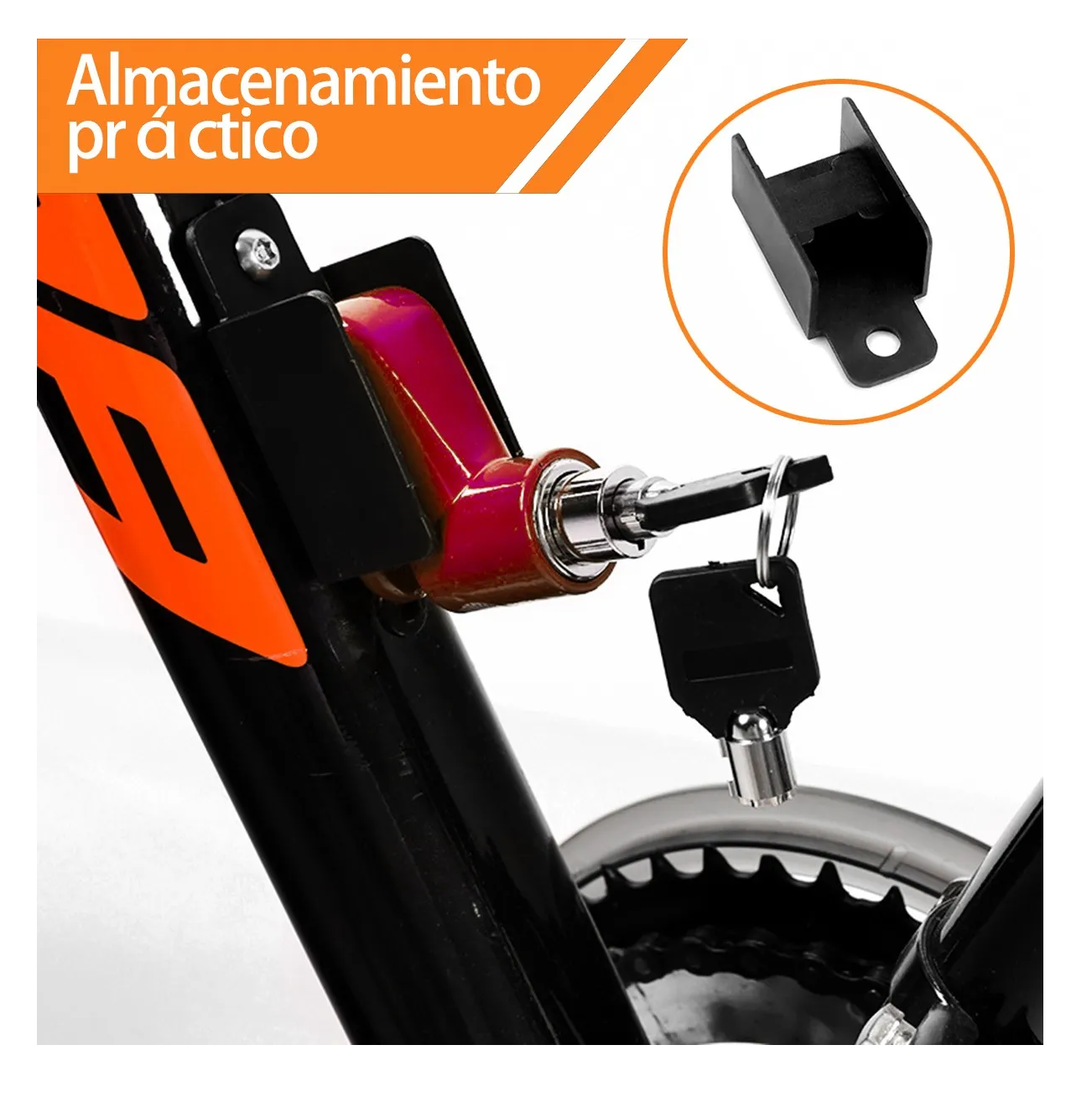Foto 4 pulgar | 2 Pzs Candado Discos Impermeable Seguro Antirrobo Disco Freno Rojo Y Negro