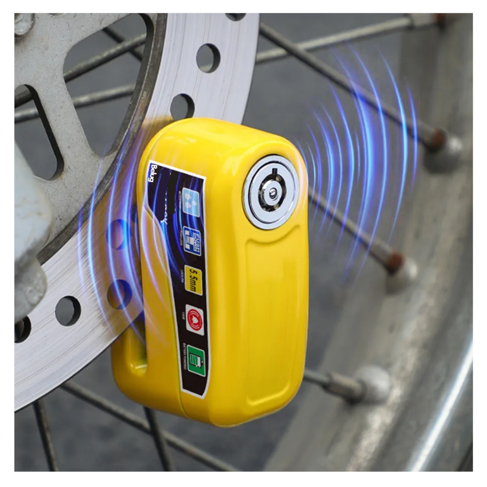 Foto 3 pulgar | Candados Para Moto Candado Motocicleta De Disco Belug   Amarillo