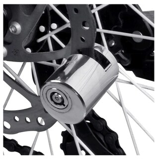 Foto 3 | Candado De Disco De Seguridad Para Moto Para Casco Universal Belug Plata Con Negro