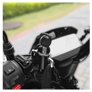 Foto 4 | Candado De Disco De Seguridad Para Moto Para Casco Universal Belug Plata Con Negro
