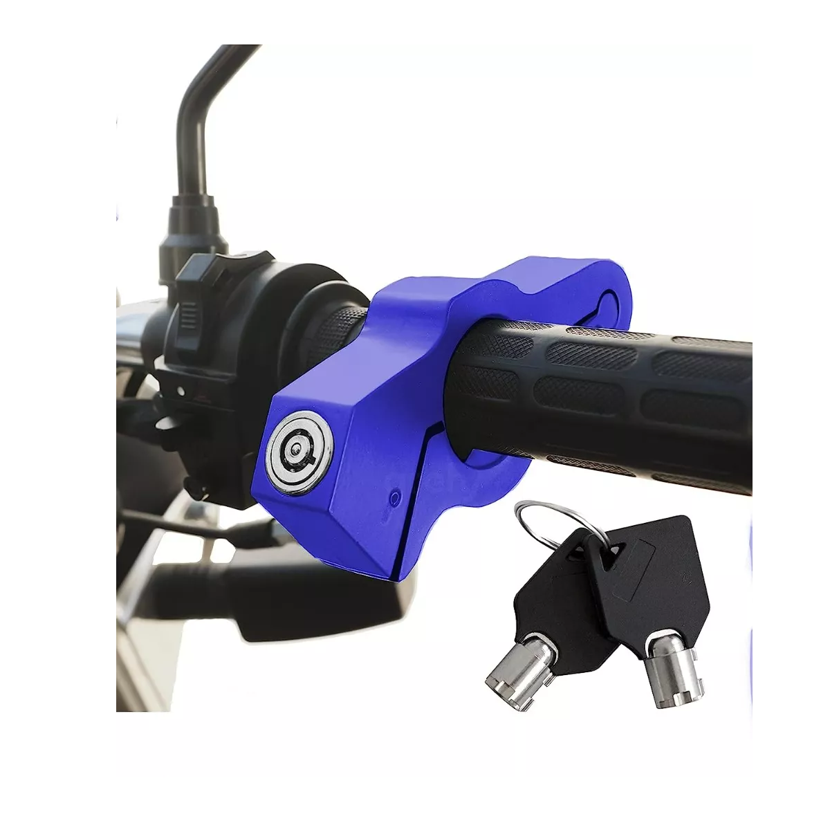 Foto 3 pulgar | Candado para Motocicletas Bloqueador de Freno y Acelerador Eo Safe Imports Esi-9034 Azul