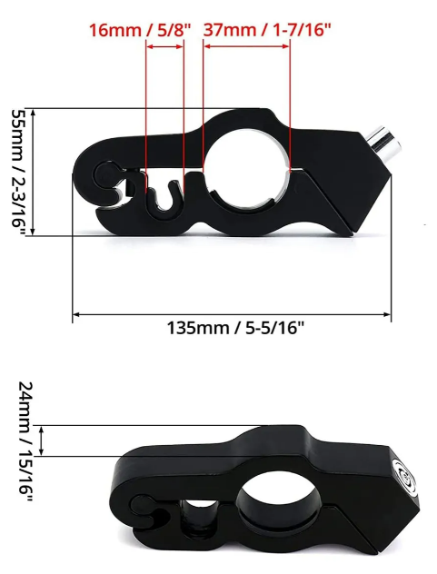 Foto 4 pulgar | Xtellar Seguridad Para Motocicletas: Candado Anti-robo De Freno Y Acelerador De Aluminio