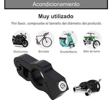 Foto 4 | Xtellar Seguridad Para Motocicletas: Candado Anti-robo De Freno Y Acelerador De Aluminio