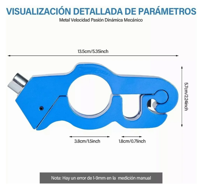 Foto 4 pulgar | Xtellar Seguridad Para Motocicletas: Candado Anti-robo De Freno Y Acelerador De Aluminio Cnc