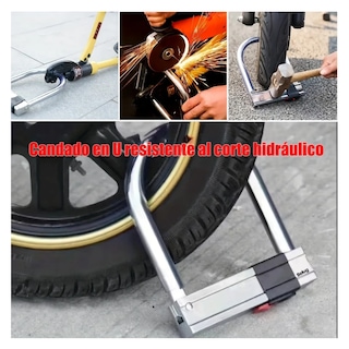 Foto 3 | Candado Antirrobo Para Moto Belug Plata