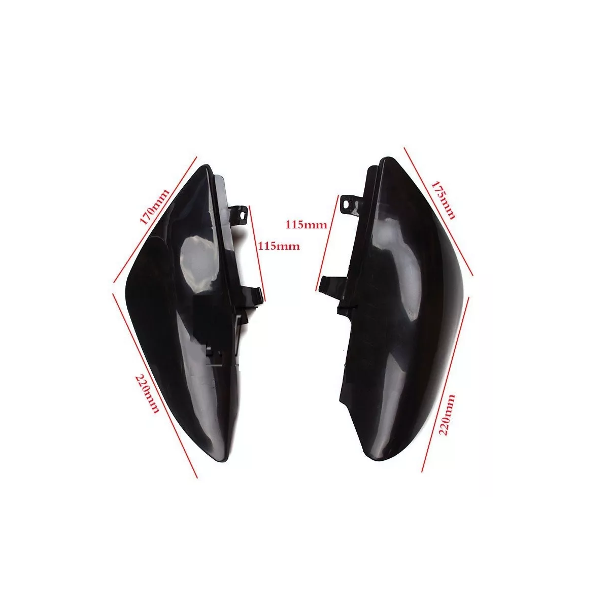 Foto 4 pulgar | Kits De Guardabarros Moto Para Carenado 7pzas Eo Safe Imports Esi-9019 Negro