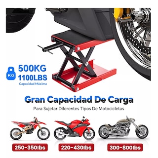 Foto 2 | Elevador De Motocicleta Mesa De Elevación Gato De Tijera Eo Safe Imports Esi-13450 Rojo