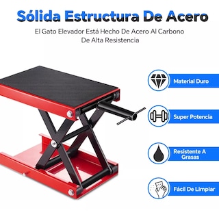 Foto 3 | Elevador De Motocicleta Mesa De Elevación Gato De Tijera Eo Safe Imports Esi-13450 Rojo
