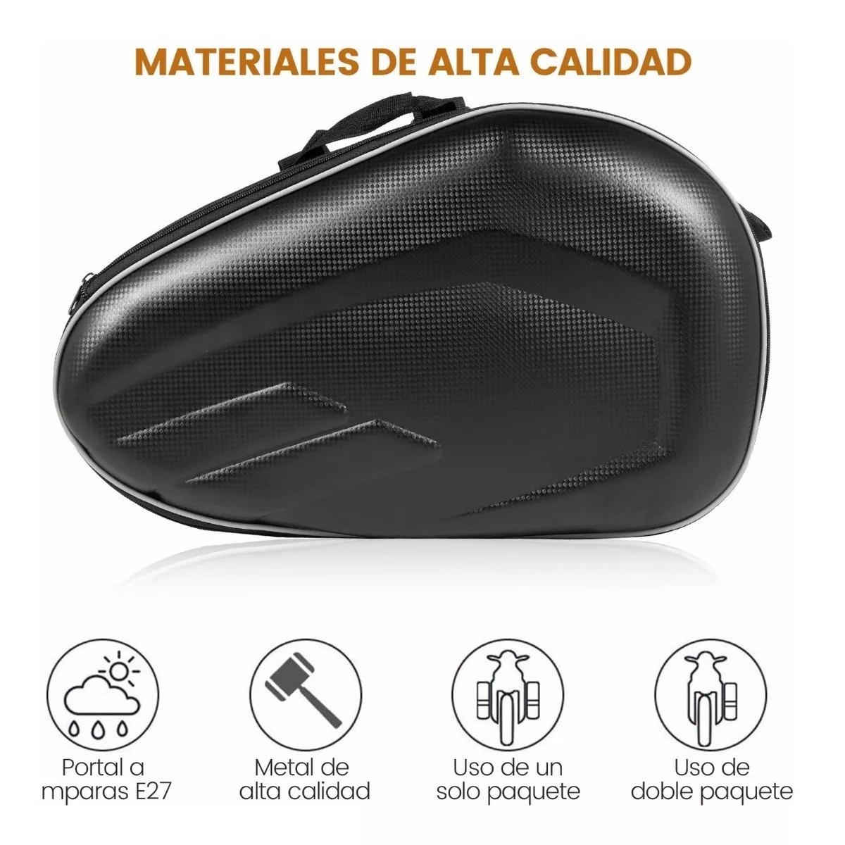 Foto 3 pulgar | Pack Alforjas Universales para Motocicleta Eo Safe Imports ESI-9003 Negro Impermeable 2 Piezas