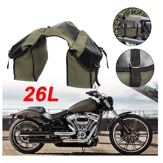 Foto 2 | Alforja Universal para Motocicleta Mochila de Viaje de Lona Eo Safe Imports Esi-12267 Verde