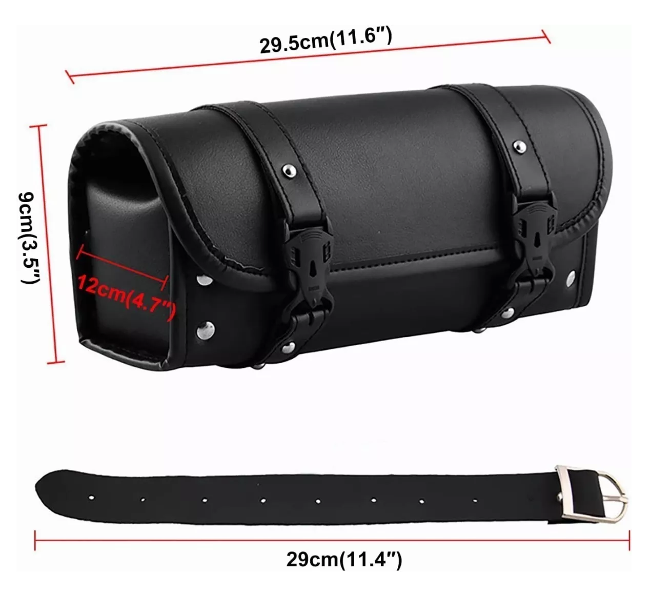 Foto 5 pulgar | Bolsa De Herramientas Reforzada Para Motocicleta Negro
