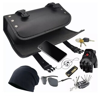Foto 5 | Bolsa De Herramientas Reforzada Para Motocicleta Negro