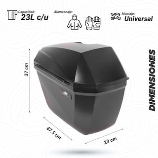 Foto 2 | Alforjas Maletas Laterales Impermeables 23l Moto Universal