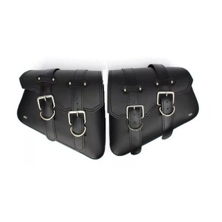 Foto 1 | Alforjas Laterales De Cuero Para Motocicleta Tipo Harley Eo Safe Imports Esi-9002-1 Negro