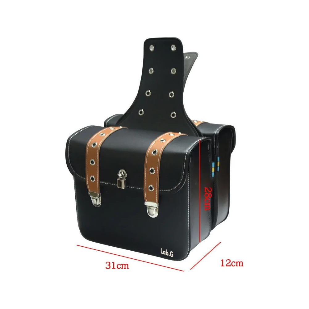Foto 4 | Silla De Montar Lateral De Motocicleta Lab.g Con Cerradura Negro Con Cafe