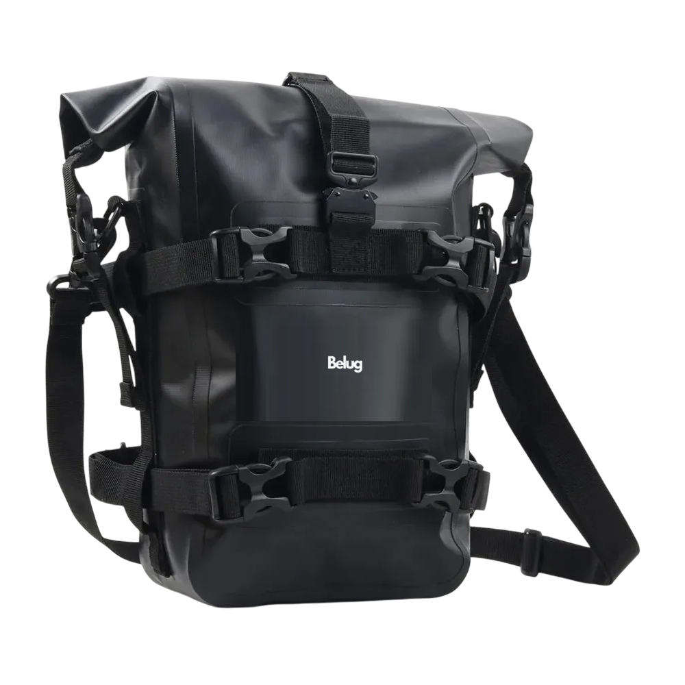 Alforjas Belug Maletas Laterales Motocicleta Universal Impermeable Negro