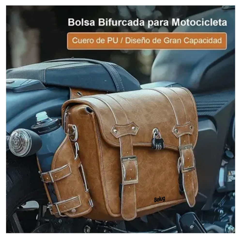 Foto 4 | Alforjas Maletas Laterales Motocicleta Belug, Marrón
