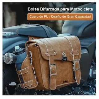 Foto 4 | Alforjas Maletas Laterales Motocicleta Belug, Marrón