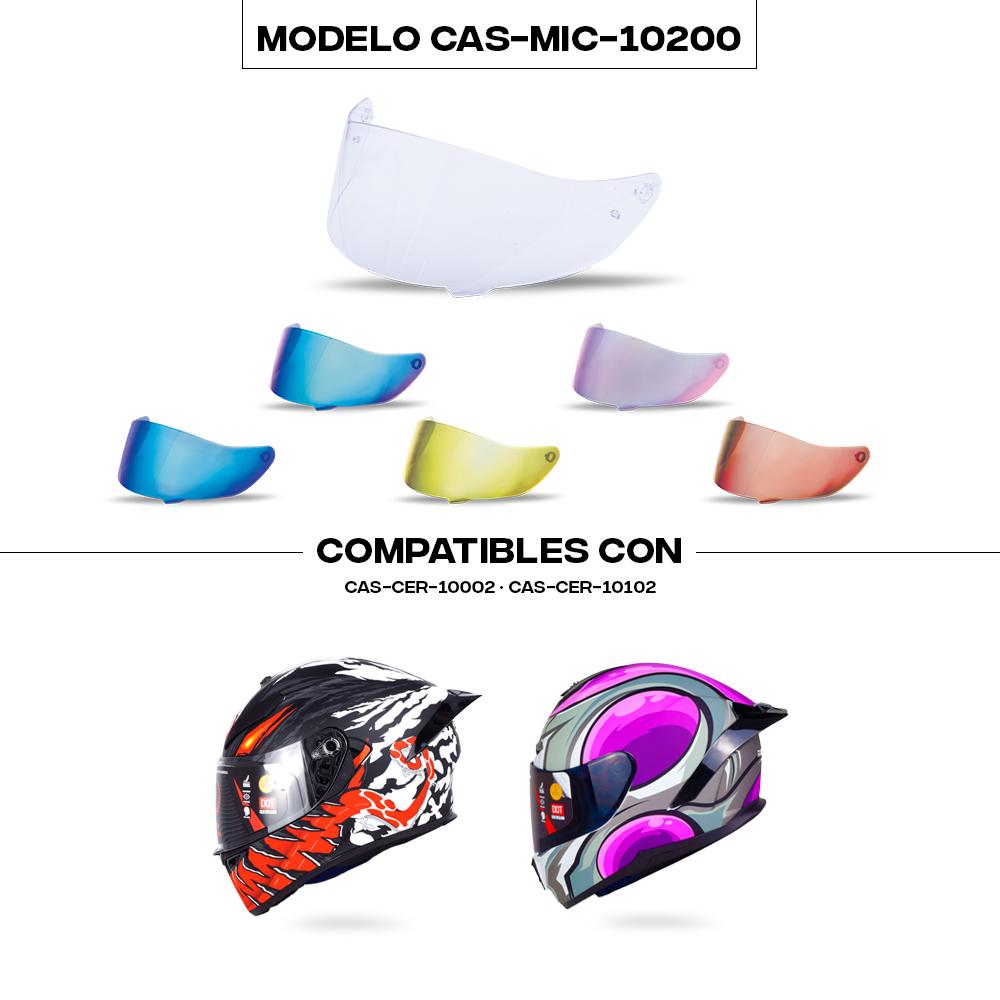 Foto 2 | Mica Para Casco De Moto Rasen Premium Anti Rayaduras