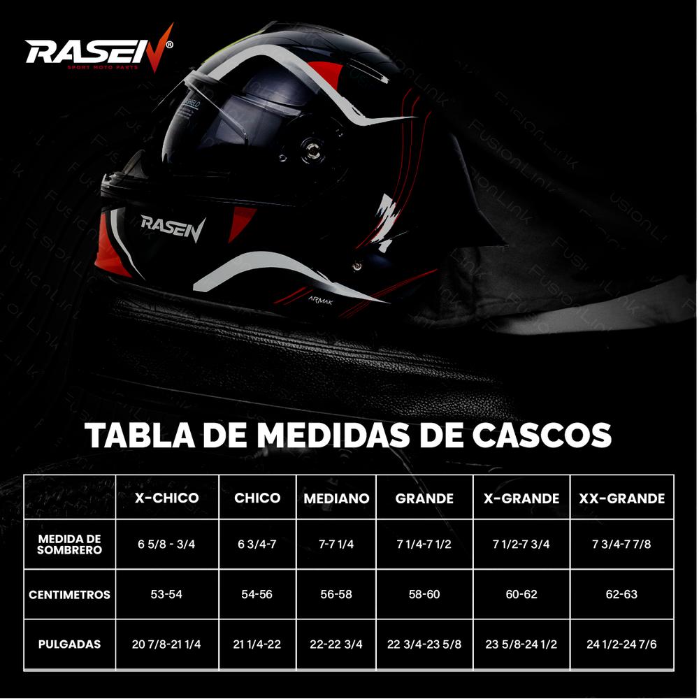 Foto 4 pulgar | Casco Abatible Deportivo Negro Con Franjas Gris Para Moto Rasen