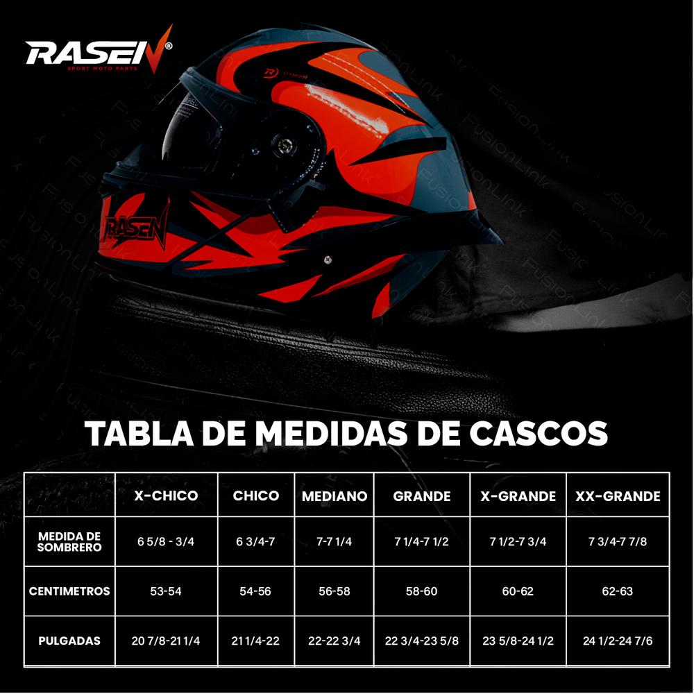 Foto 3 | Casco Abatible Deportivo Para Moto Rasen Gris Con Rojo Y Negro