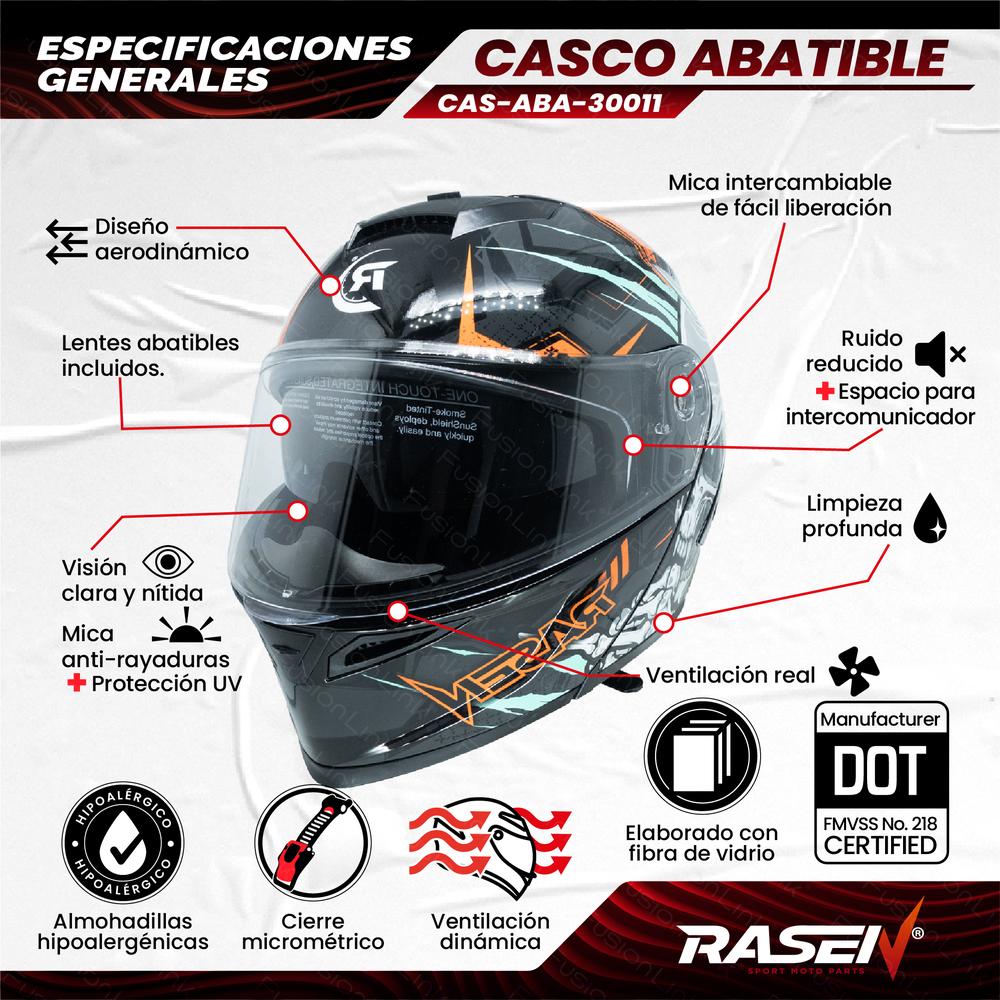 Foto 2 | Casco Deportivo Para Moto Rasen, Negro Con Diseño De Cráneo Gris