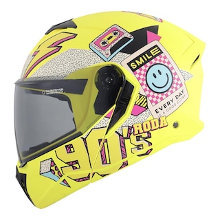Foto 1 | Casco Roda Booster Amarillo Peace Out Mica Humo Abatible Svs