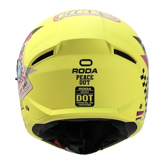 Foto 5 | Casco Roda Booster Amarillo Peace Out Mica Humo Abatible Svs