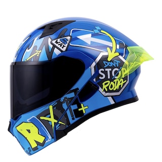 Foto 1 | Casco Roda Rush Azul No Rules Mica Humo Abatible Svs