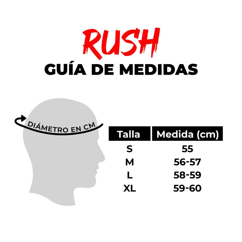 Foto 7 pulgar | Casco Roda Rush Azul No Rules Mica Humo Abatible Svs