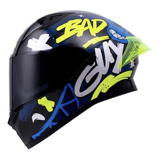 Foto 1 | Casco Roda Course Negro Amarillo Bad Mica Humo Cerrado Svs