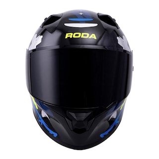 Foto 3 | Casco Roda Course Negro Amarillo Bad Mica Humo Cerrado Svs