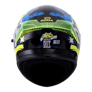 Foto 4 | Casco Roda Course Negro Amarillo Bad Mica Humo Cerrado Svs