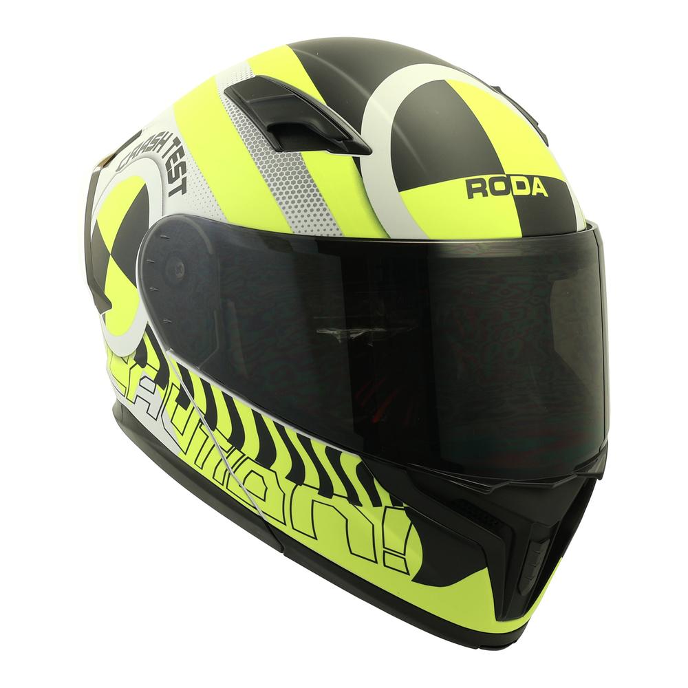 Foto 3 pulgar | Casco Roda Force Evo Gris Mate Crash Abatible Mica Humo Svs