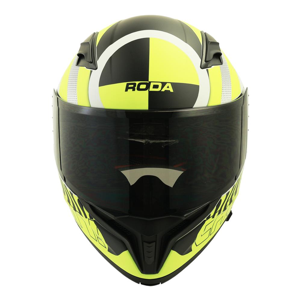 Foto 4 pulgar | Casco Roda Force Evo Gris Mate Crash Abatible Mica Humo Svs